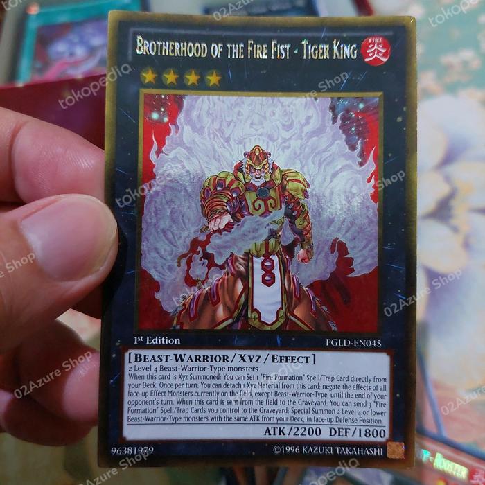 Gambar Brotherhood of the Fire Fist - Tiger King - Gold Rare 1st PGLD yugioh - NM- dari 02Azure Card Shop undefined Tokopedia