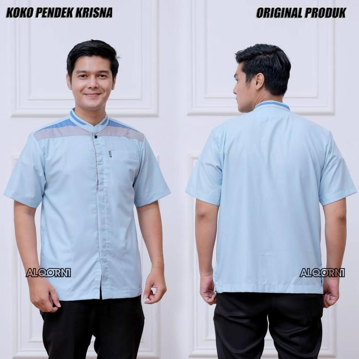 Gambar Baju Koko new krisna - biru langit, L dari MAD Collection undefined Tokopedia