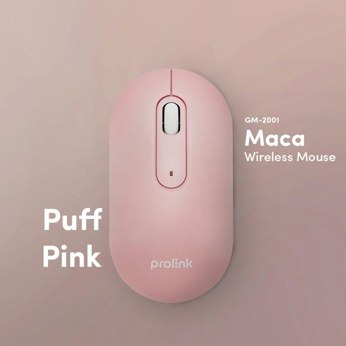 Gambar MOUSE WIRELESS PROLINK MACA GM2001 - Merah Muda dari Dityashop Tech undefined Tokopedia