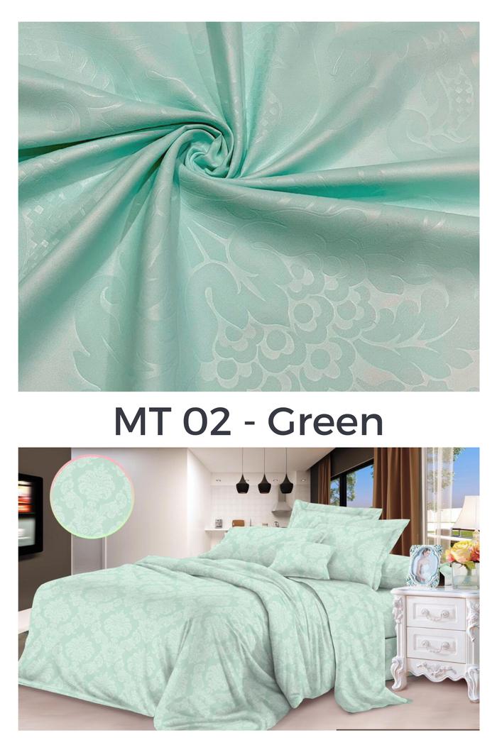 Gambar Bedcover Microtec - MT 02 Green, 260x230 dari Leon Bedding undefined Tokopedia