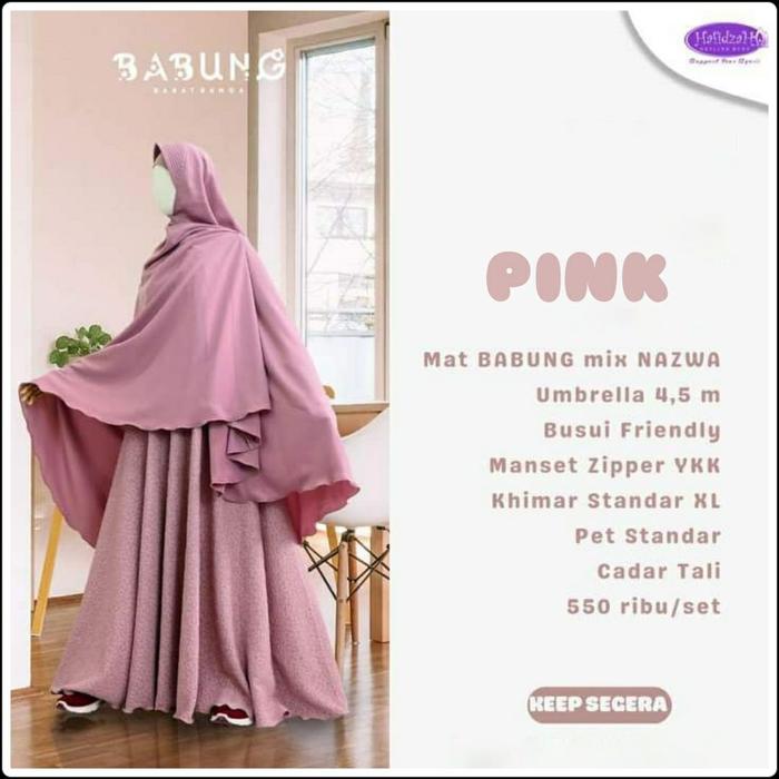 Gambar Gamis Babung ( Babat Bunga ) By. Rumah Hafidzah - PINK, M dari mamandashop maros undefined Tokopedia