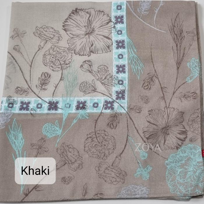 Gambar Hijab Segi Empat Zoya Fiorenza Scarf - Khaki dari ZOYAZATTA undefined Tokopedia
