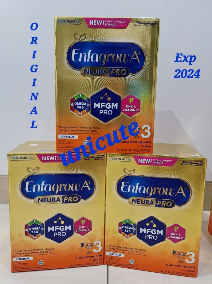 Gambar Terbaru Enfagrow A+ 3 Susu Formula ORIGINAL Plain / VANILA 1800gr 1800 - 1800gr ORIGINAL dari ricky mart undefined Tokopedia