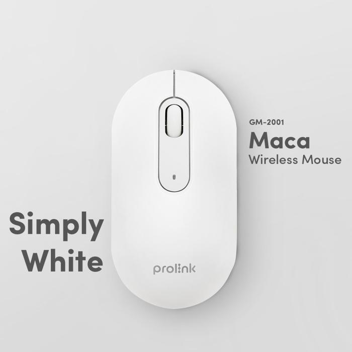 Gambar MOUSE WIRELESS PROLINK MACA GM2001 - Putih dari Dityashop Tech undefined Tokopedia
