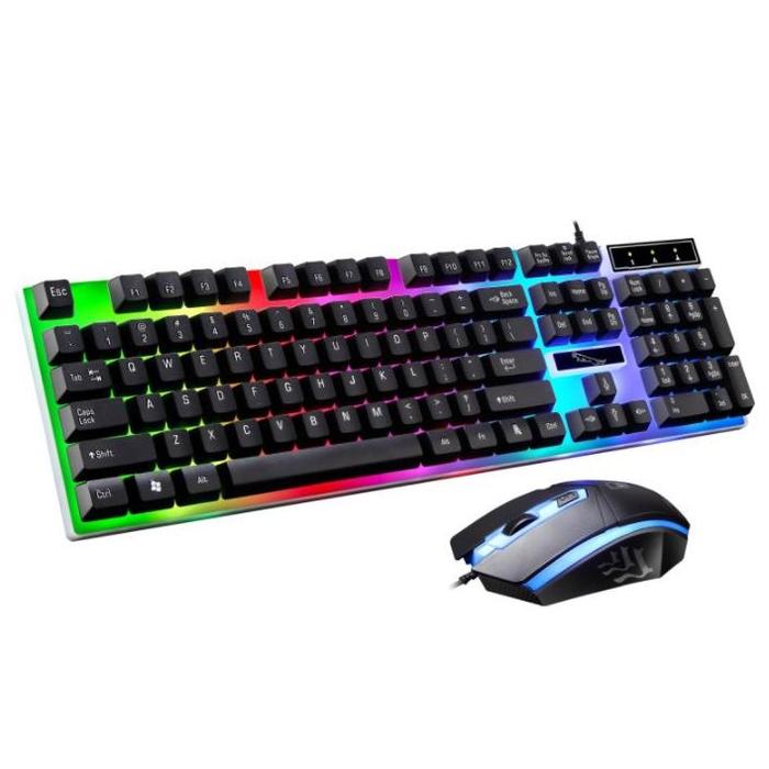 Gambar G12 Keyboard Gaming Set Gaming Mouse dan Keyboard komputer With RGB - black dari After_Market. undefined Tokopedia