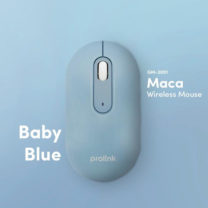 Gambar MOUSE WIRELESS PROLINK MACA GM2001 - Biru Muda dari Dityashop Tech undefined Tokopedia