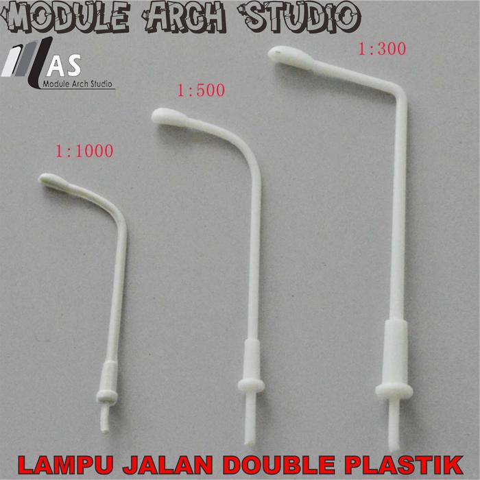 Gambar Maket Lampu Jalan Plastik - Miniatur Lampu jalan Monokrom - Maket PJU - Single, Skala 1:1000 dari Module Arch Studio undefined Tokopedia