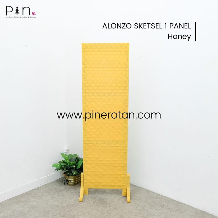 Gambar Pembatas / Penyekat Ruangan Pine Rotan Sintetis Minimalis 1 Pintu - Honey dari Pine Rotan Jogjakarta undefined Tokopedia