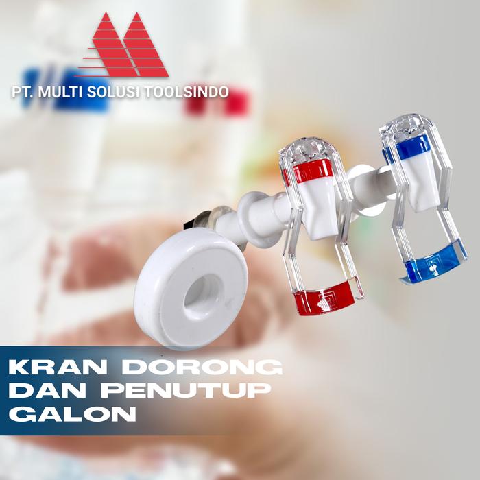Gambar Keran Dispenser Galon Tekan Merah Biru dan Tutup Galon Putih Satuan - Kran Merah dari MST TOOLS undefined Tokopedia