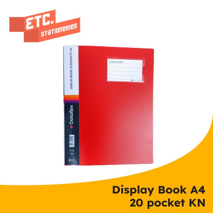 Gambar Dataflex Display Book / Clear Holder 20 Pocket A4 + Kartu Nama - Merah dari ETC Stationery undefined Tokopedia