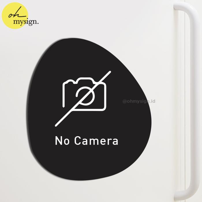Gambar Tulisan No Camera Sign Board Akrilik Tempel Dinding Papan Acrylic - Stone Hitam, 10cm dari Oh My Sign undefined Tokopedia