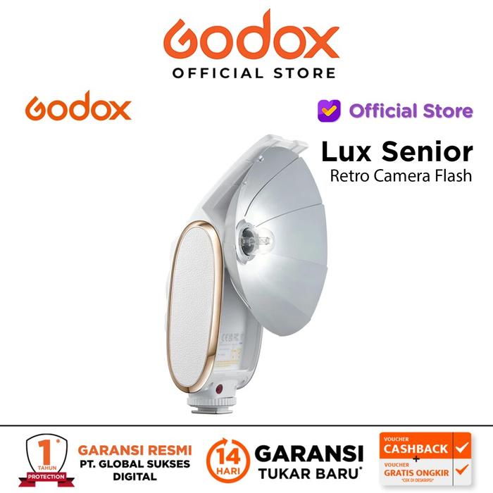 Gambar Godox Lux Senior Retro Camera Flash - Lux Senior Retro - White dari Godox Official Store undefined Tokopedia