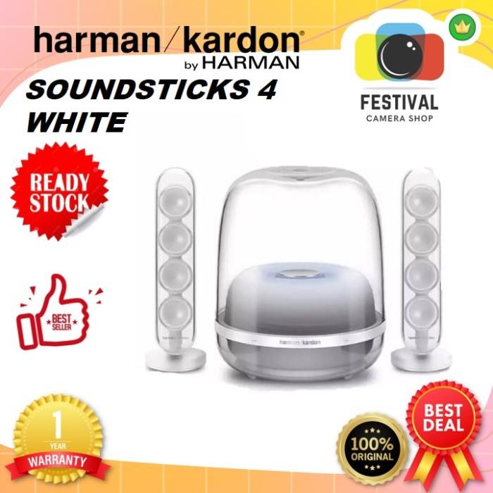Gambar Harman Kardon SoundSticks 4 / Sound stick 4 Bluetooth Speaker White - Putih dari Festival Kamera undefined Tokopedia