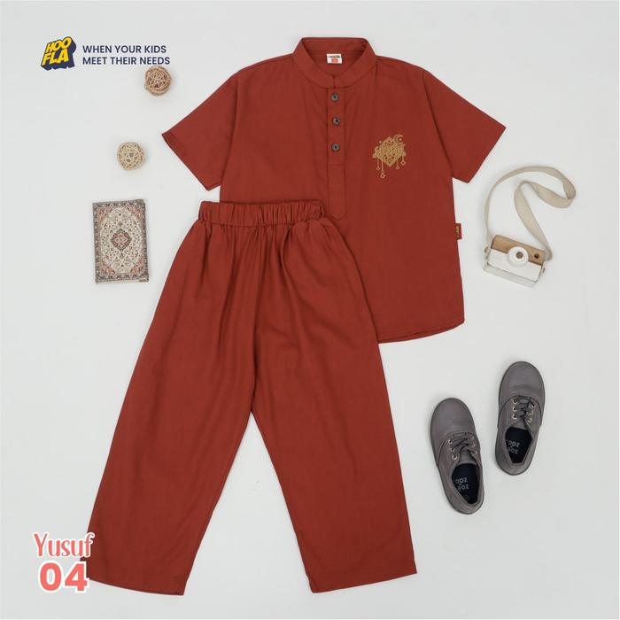 Gambar Baju Koko Setelan Anak Laki Laki Terbaru 3-12 Tahun Lengan Pendek - Terracotta, 5-6 tahun dari Asheeqa Store Official undefined Tokopedia