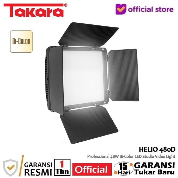 Gambar Takara HELIO 480D Bi-Color LED Lighting Studio Video Light 48W - Led Only dari Takara Indonesia undefined Tokopedia