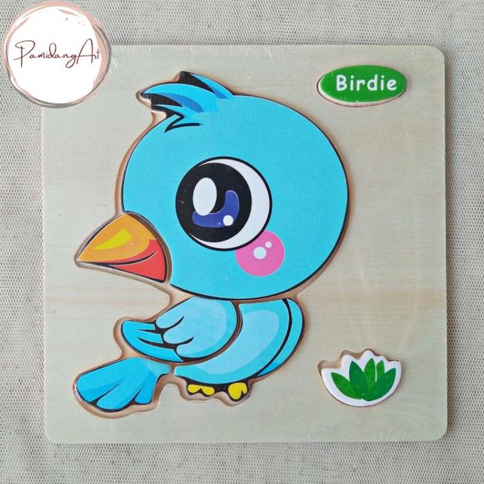 Gambar Puzzle Edukasi Anak / Puzzle Kayu / Mainan Anak - Bird dari Pamidangart undefined 2 Tokopedia