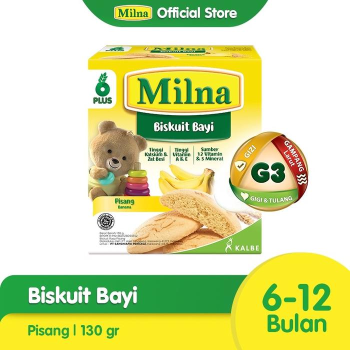 Gambar Milna Biskuit Bayi 130gr - pisang dari Yukae BabyShop undefined Tokopedia