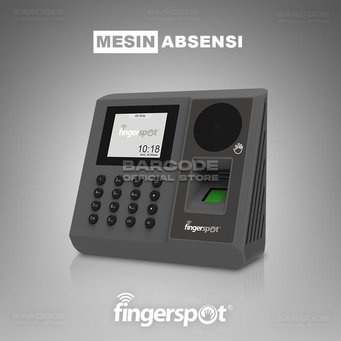 Gambar Mesin Absensi Fingerspot Revo WDV-204BNC Fingerprint Tanpa Sentuh dari Barcode Store Solutions undefined Tokopedia