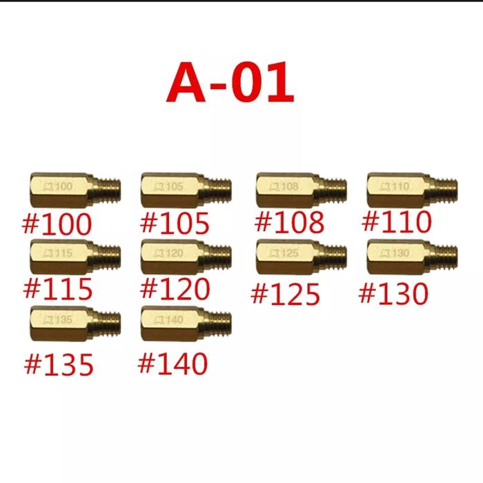 Gambar Main Pilot jet karbu PWK PE PWL PJ MJ 20 set karburator spuyer - Mainjet PWK dari Sinar Pratama Store 11 undefined Tokopedia