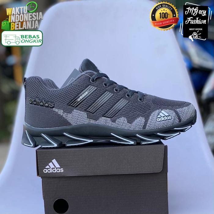 Gambar Sepatu Sneakers Pria Adidas Springblade Dragon Import Olahraga Running - Dark Grey, 41 dari MGrey fashion collection undefined Tokopedia