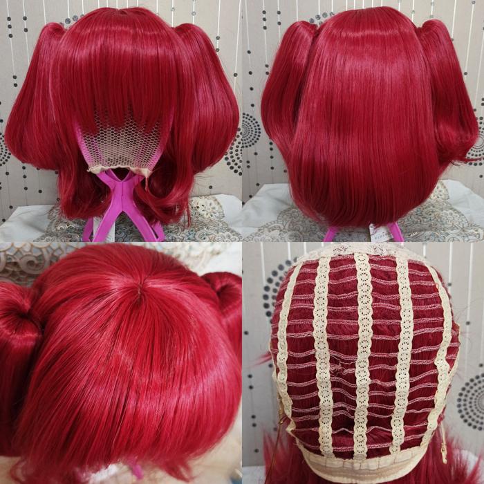 Gambar Wig Lolita Cosplay Twintail Ponytail clip on banyak Warna Model impor - Red Ruby dari Verytale undefined Tokopedia
