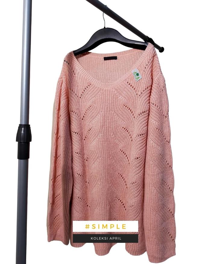 Gambar amara Ladies Waves Cardigan | Sweater Wanita - Merah Muda, XS dari amara_creator official undefined Tokopedia