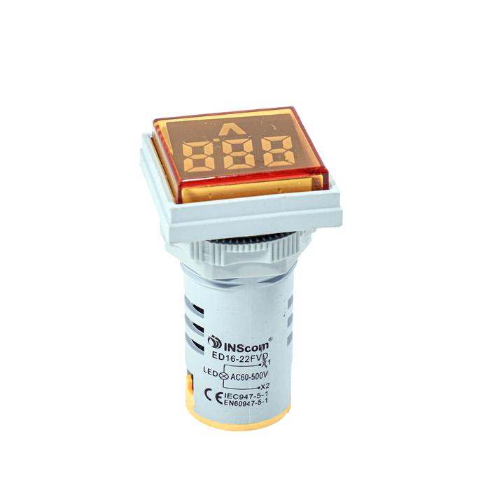 Gambar PILOT LAMP LED WITH VOLT INDICATOR 22mm / VOLTMETER DIGITAL INDICATOR - Kuning dari Igi Mart undefined Tokopedia