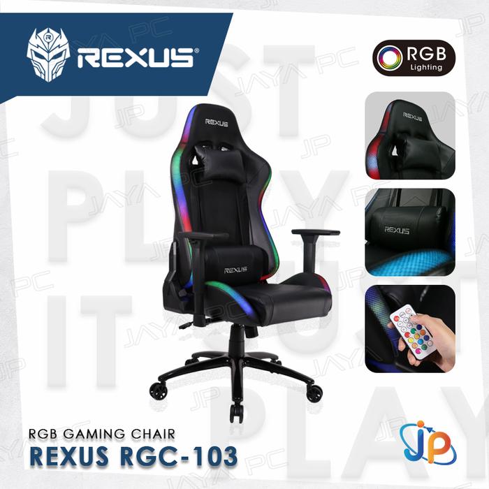 Rgb Gaming Chair Rexus Rgc 103 Rgc103 Rgb Gaming Chair Kursi Gaming