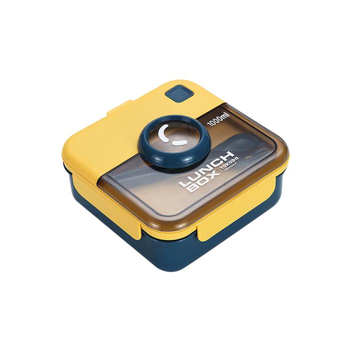 Gambar Tempat Makan Lunch Box Tepak Makan Anti Tumpah 2 Sekat 1000 ml BPA FRE - Biru dari terensu id undefined Tokopedia