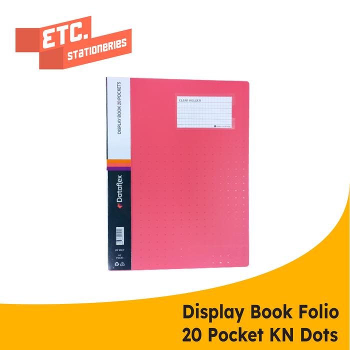 Gambar Dataflex Display Book / Clear Holder Folio 20 Pocket Motif Dots - Merah dari ETC Stationery undefined Tokopedia