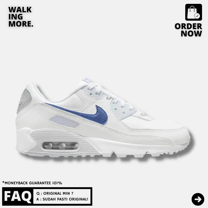 Best Deal Nike Air Max 90 Pure Platinum Blue Women Original Resmi