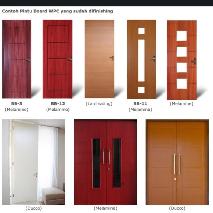 Gambar Pintu WPC Duma indah, kuat, bisa uk custom, murah, tahan rayap, banjir - Putih dari indobiz99 undefined Tokopedia