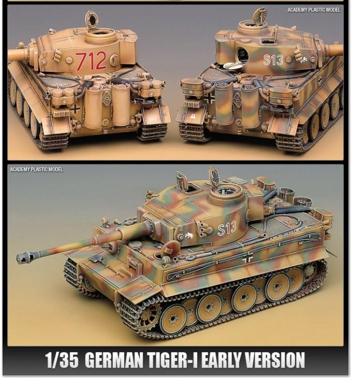 Gambar MODEL KIT ACADEMY 1/35 GERMAN TIGER-I (EARLY VERSION) 13239 dari Jiwoo Toys undefined Tokopedia