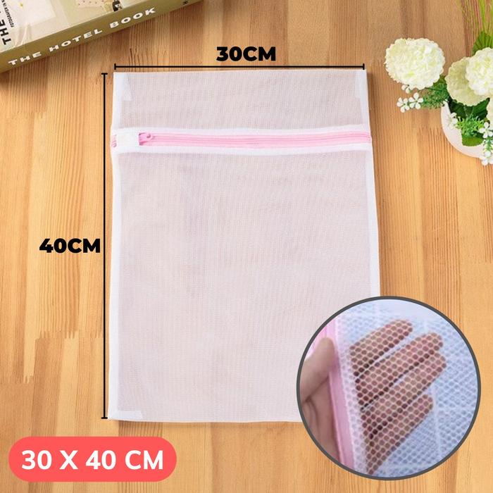 Gambar Kantong Jaring Mesin Cuci Laundry Bag Net Cucian Baju Kotor Anti Kusut - 30 x 40cm dari GangEnam Cell_NEW undefined Tokopedia
