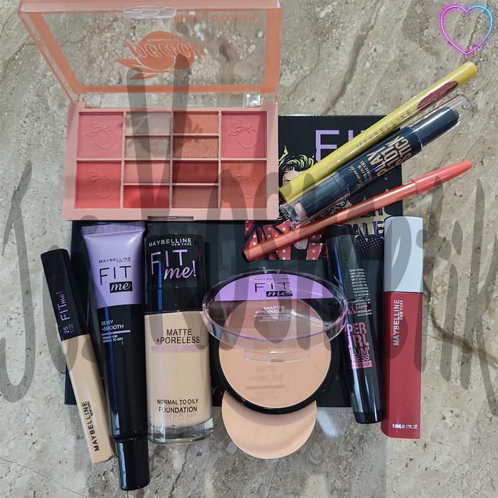 Gambar Paket Kosmetik MYB Fit Me Fash Sales Make Up Set 10 in 1 - Kemasan Ungu, Cokelat dari JES LABEL undefined Tokopedia