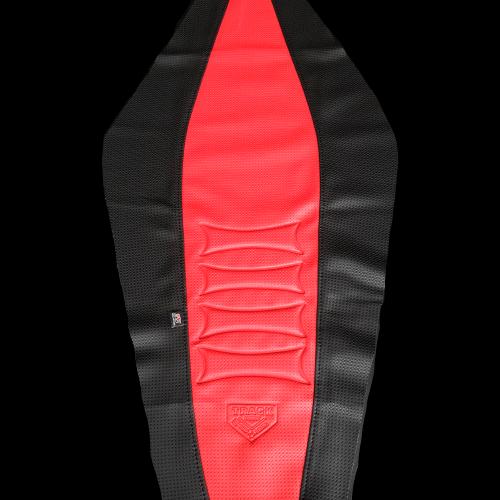 Gambar Cover Sarung Kulit Jok Trail CRF KLX KTM WR Husq New Emboss Premium - H-Tengah Merah dari Citra Jok Jogja_NEW undefined Tokopedia