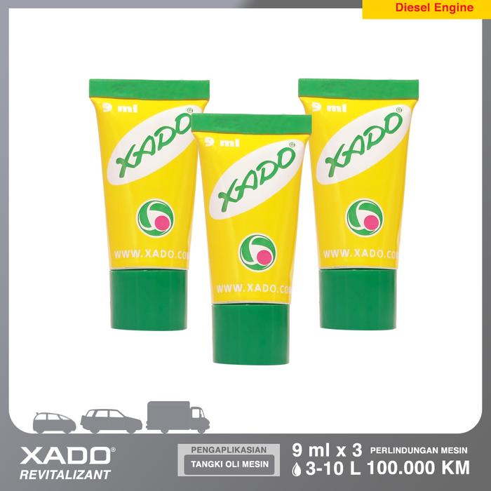 Gambar Revitalizant for Gasoline and Diesel Engine (3 tubes) - Metal Coating - Diesel dari XADO Indonesia undefined Tokopedia