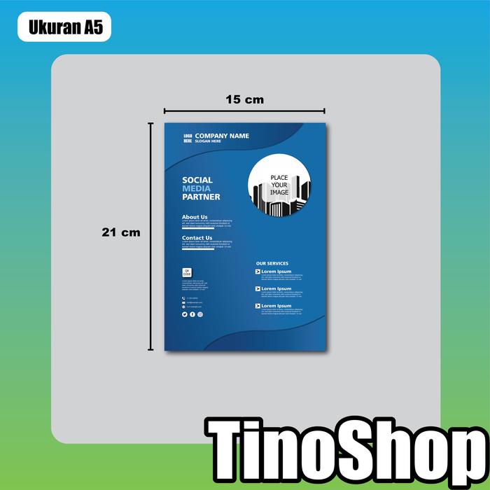 Gambar Cetak Brosur / Leaflet / Flyer / Pamflet - A5 (15 x 21), Cetak 1 Sisi dari Tino-Shop undefined Tokopedia