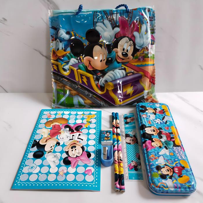 Gambar Study Set Paket Alat Tulis Karakter Micky Mouse Murah Anak Edukasi - Pensl tnp Batas dari A.R.A.F.A undefined 3 Tokopedia
