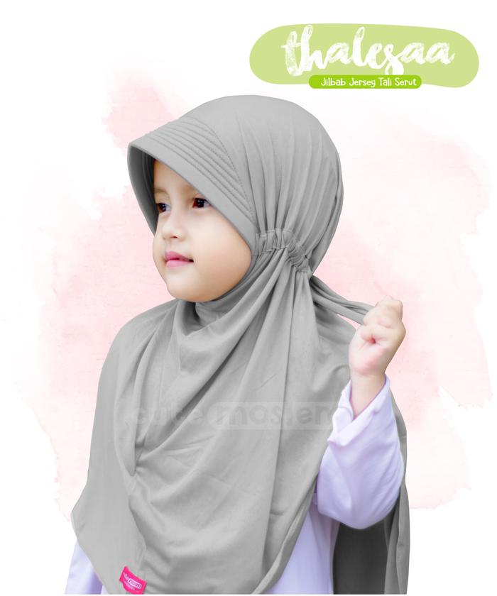 Gambar Cutemoslem Jilbab Anak Thalesaa Jersey Tali Anak L Bahan Premium Nyaman Usia 7-9 Tahun - Abu muda dari Cutemoslem Official Store undefined Tokopedia