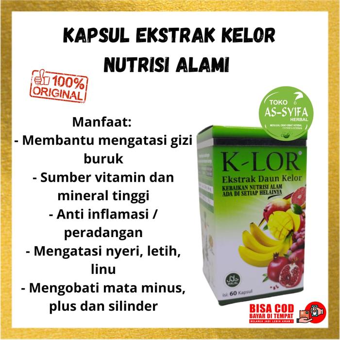 Gambar Kapsul Ekstrak Daun Kelor Darusyifa Moringa Kapsul K lor Darusyifa 60 dari as syifa herbal Depok undefined Tokopedia