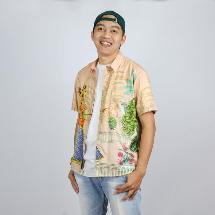 Gambar Kemeja Full Print Motif - IRIS - S dari Tokobajubaju undefined Tokopedia