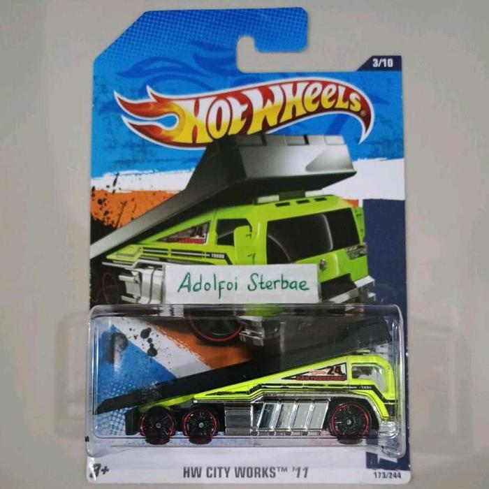 Hotwheels Hot Wheels Back Slider Slidder Factory Sealed Hw City Works  Kuning biru di Sanjaniss Tokopedia