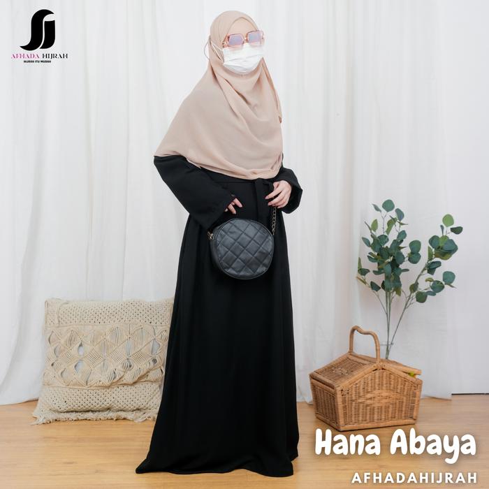 Gambar Abaya turkey hana fortaleza tali pinggang terbaru free manset tangan - Hitam, M dari Afhadahijrah undefined Tokopedia