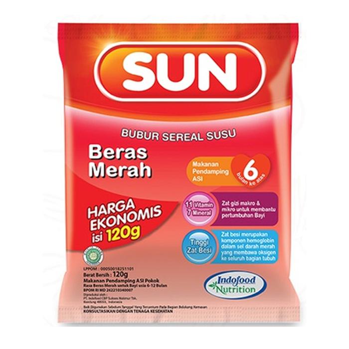 Gambar Sun Bubur Sereal Susu Ekonomis 120gr - Beras Merah dari Aneka Jaya Batang undefined Tokopedia