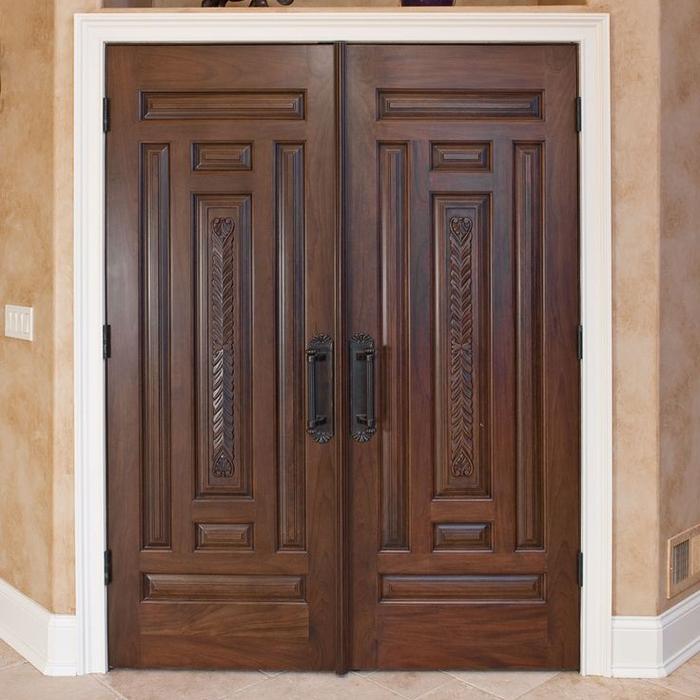 Gambar model pintu utama minimalis modern cokelat 2 dari UDANUGRAHJATI undefined Tokopedia