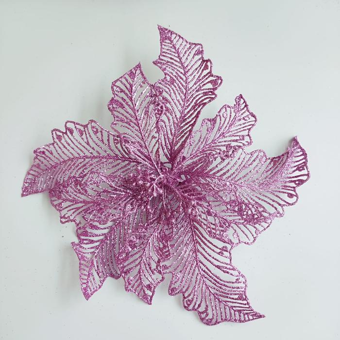 Gambar Bunga Natal Gliter Jumbo Dekorasi Artificial Christmas Flower Murah - 25 CM UNGU dari MadisonShop undefined Tokopedia