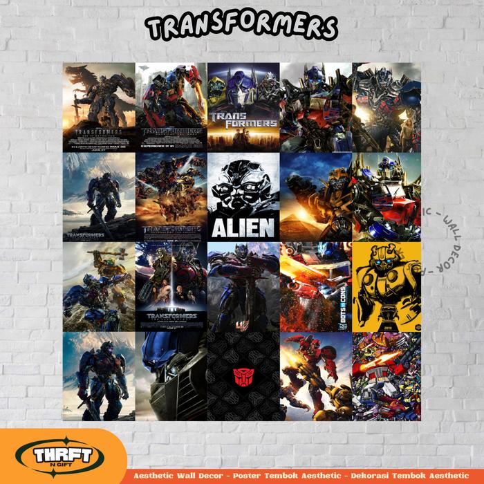 Gambar Poster Aesthetic Collage Wall - Transformers Series A5 - Poster dari Thrift n Gift undefined Tokopedia