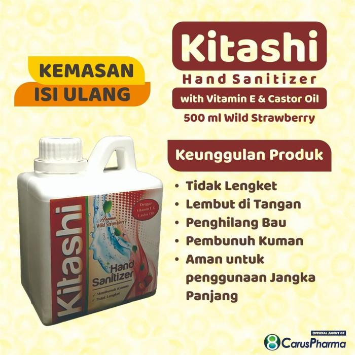 Kitashi Jual KITASHI HAND SANITIZER Refill 500 ml - STAWBERRY - Kota Bekasi ...