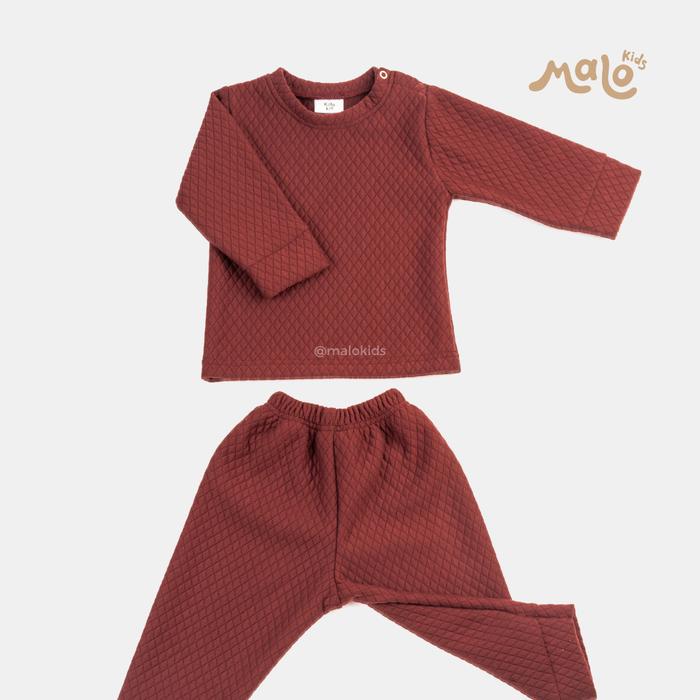 Gambar ZORRO 2.0 Baju Tidur Setelan Piyama Atasan Pakaian Anak - Maroon, 60 dari Malo Kids undefined Tokopedia